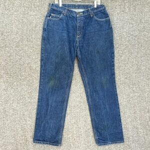 Carhartt FR Relaxed Denim‎ Jeans Mens 34x31 Blue Work Pants 2112 Cat 2 280-83